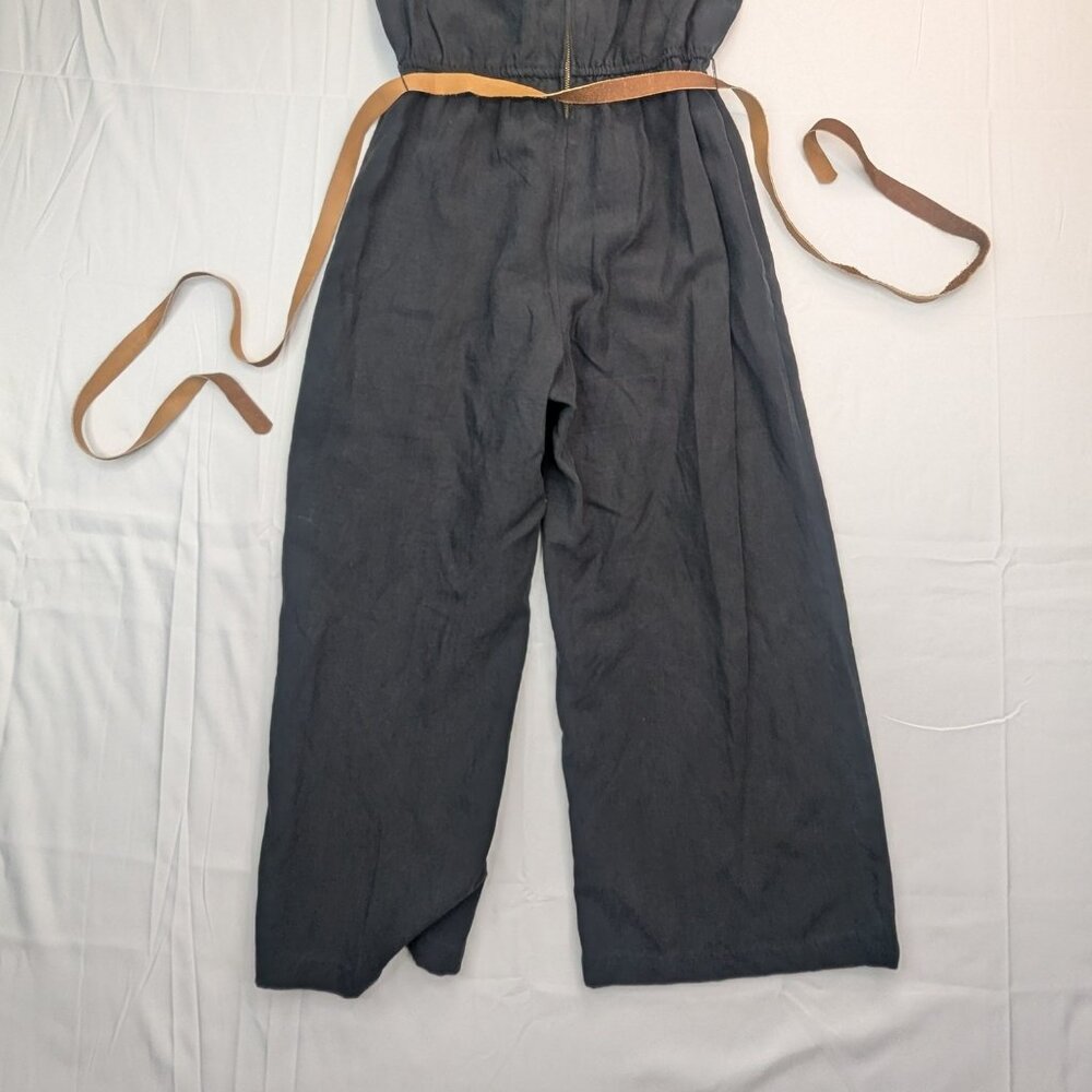 Apiece Apart Chabrol Jumpsuite Black Size 0 Tencel Linen - Picture 8 of 17